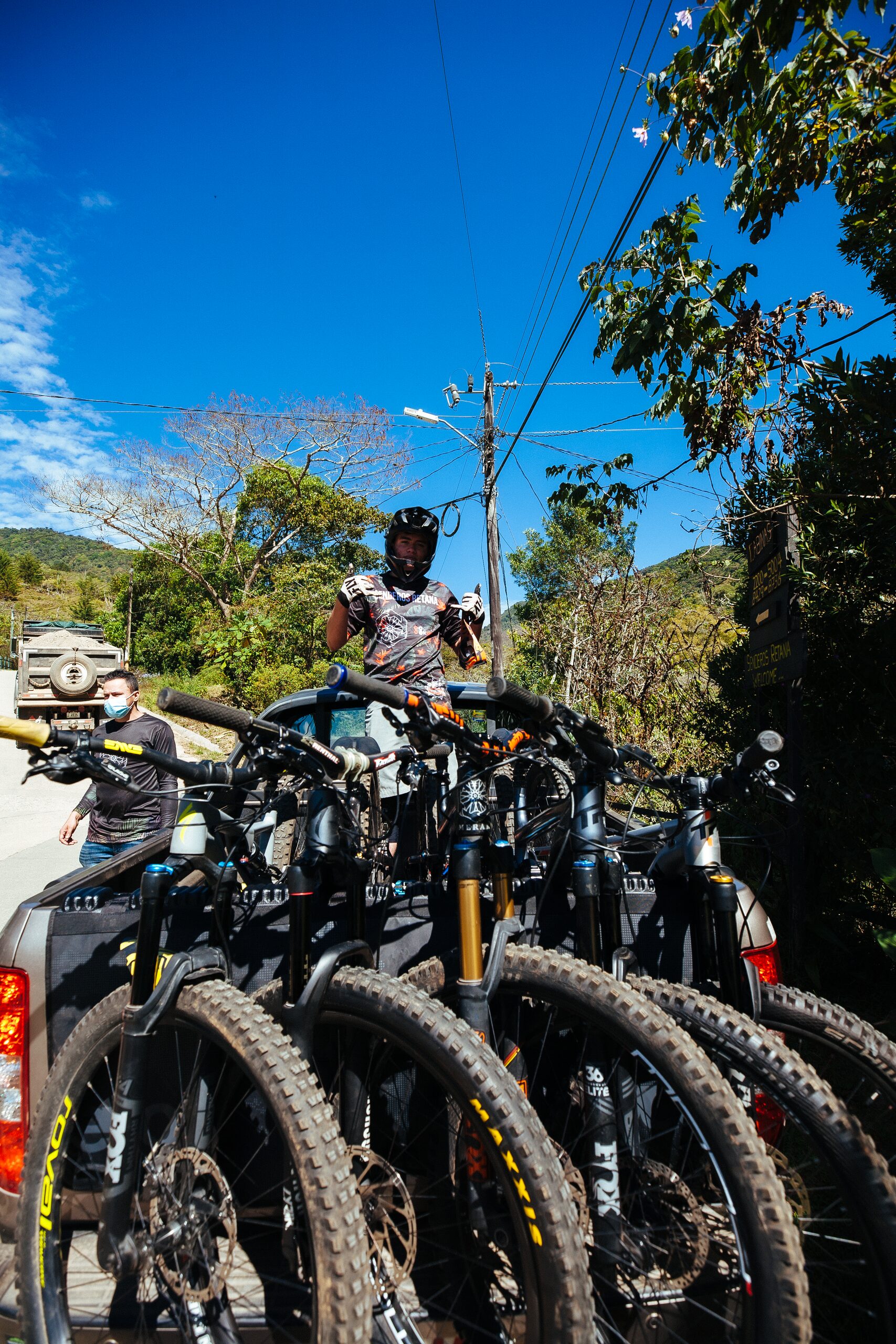 Bikes loaded, ready to roll