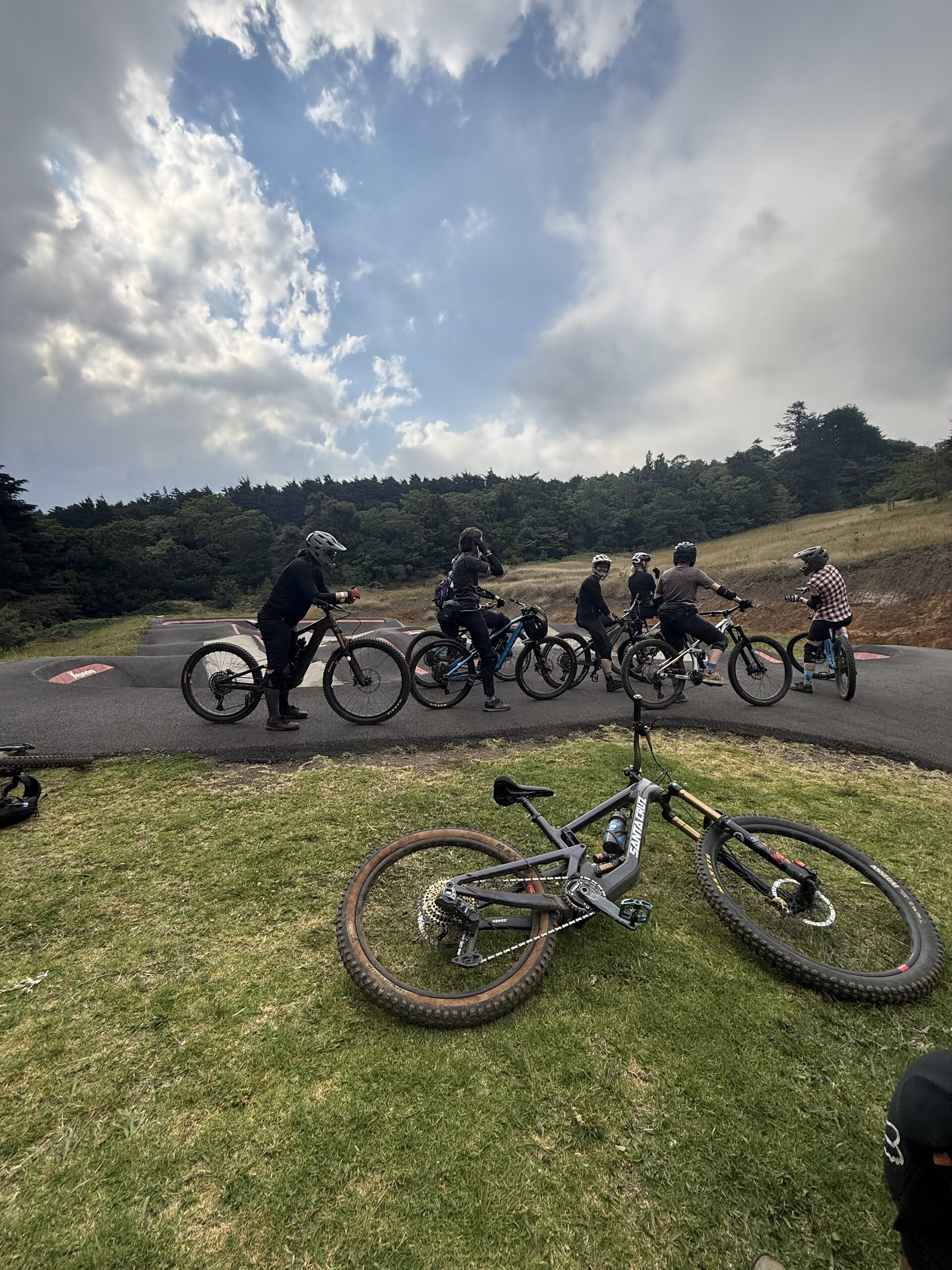 Session at the pump track