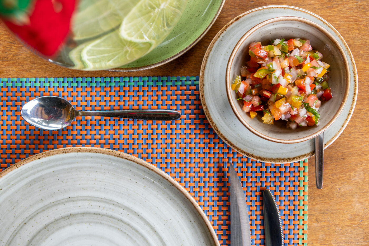 Fresh local cuisine plated at the lodge