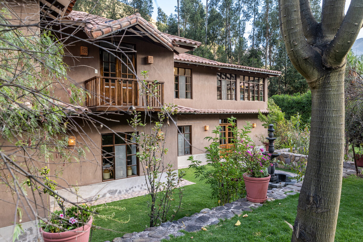 Our lodge and garden in the Sacred Valley